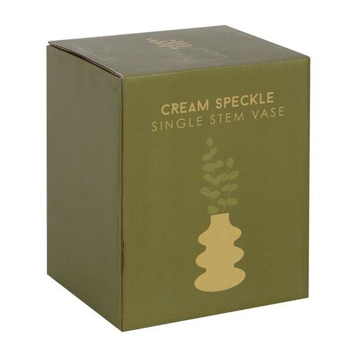 Cream Speckle Single Stem Vase | Inspired Creative Gifts | UK Supplier