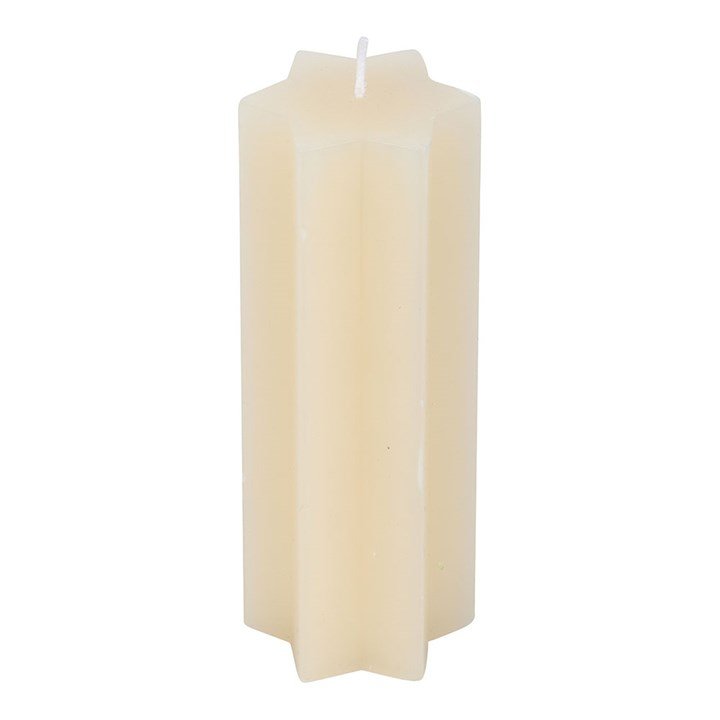 Cream Starry Night Star Shaped Taper Candle | Inspired Creative Gifts | UK Supplier
