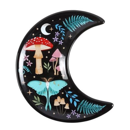 Crescent Moon Dark Forest Print Trinket Dish | Inspired Creative Gifts | UK Supplier