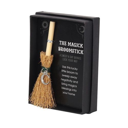 Crescent Moon Mini Magick Broomstick | Inspired Creative Gifts | UK Supplier