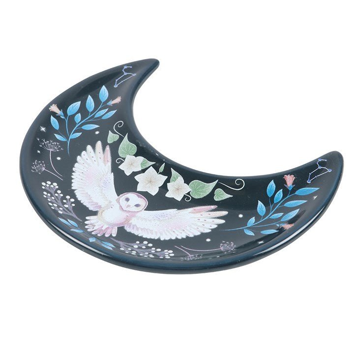 Crescent Moon Owl Trinket Dish | Inspired Creative Gifts | UK Supplier