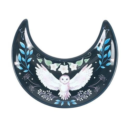Crescent Moon Owl Trinket Dish | Inspired Creative Gifts | UK Supplier