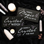 Crystal Witch Hanging Sign | Inspired Creative Gifts | UK Supplier