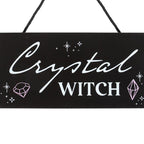Crystal Witch Hanging Sign | Inspired Creative Gifts | UK Supplier