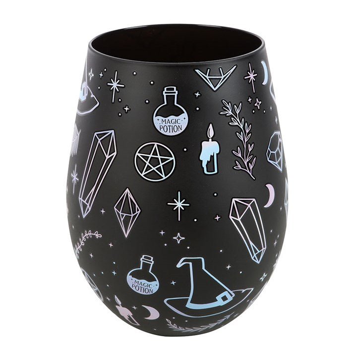 Crystal Witch Print Stemless Glass | Inspired Creative Gifts | UK Supplier