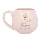 Crystals and Coffee Rounded Mug | Inspired Creative Gifts | UK Supplier