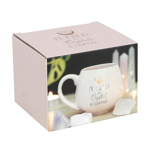 Crystals and Coffee Rounded Mug | Inspired Creative Gifts
