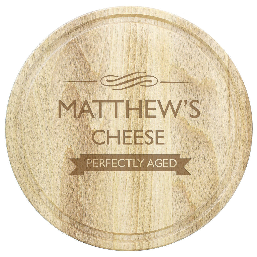 Custom Aged Round Chopping Board | Ideal Gift for Any Occasion! | Inspired Creative Gifts