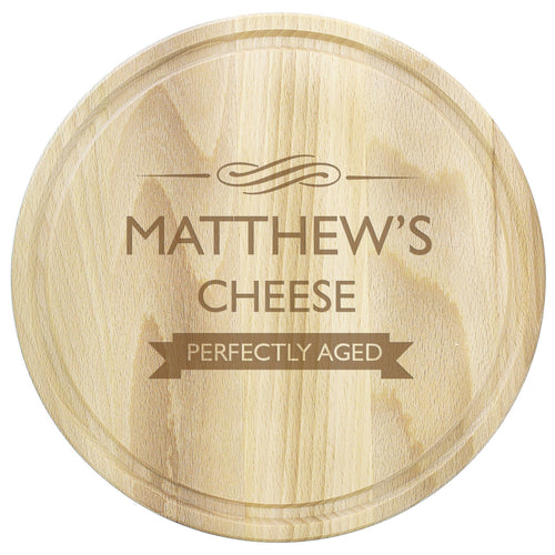 Personalised Perfectly Aged Round Chopping Board | Great Gift for Birthdays, Housewarmings, Weddings, Birthday and Christmas | Chopping Board | Inspired Creative Gifts