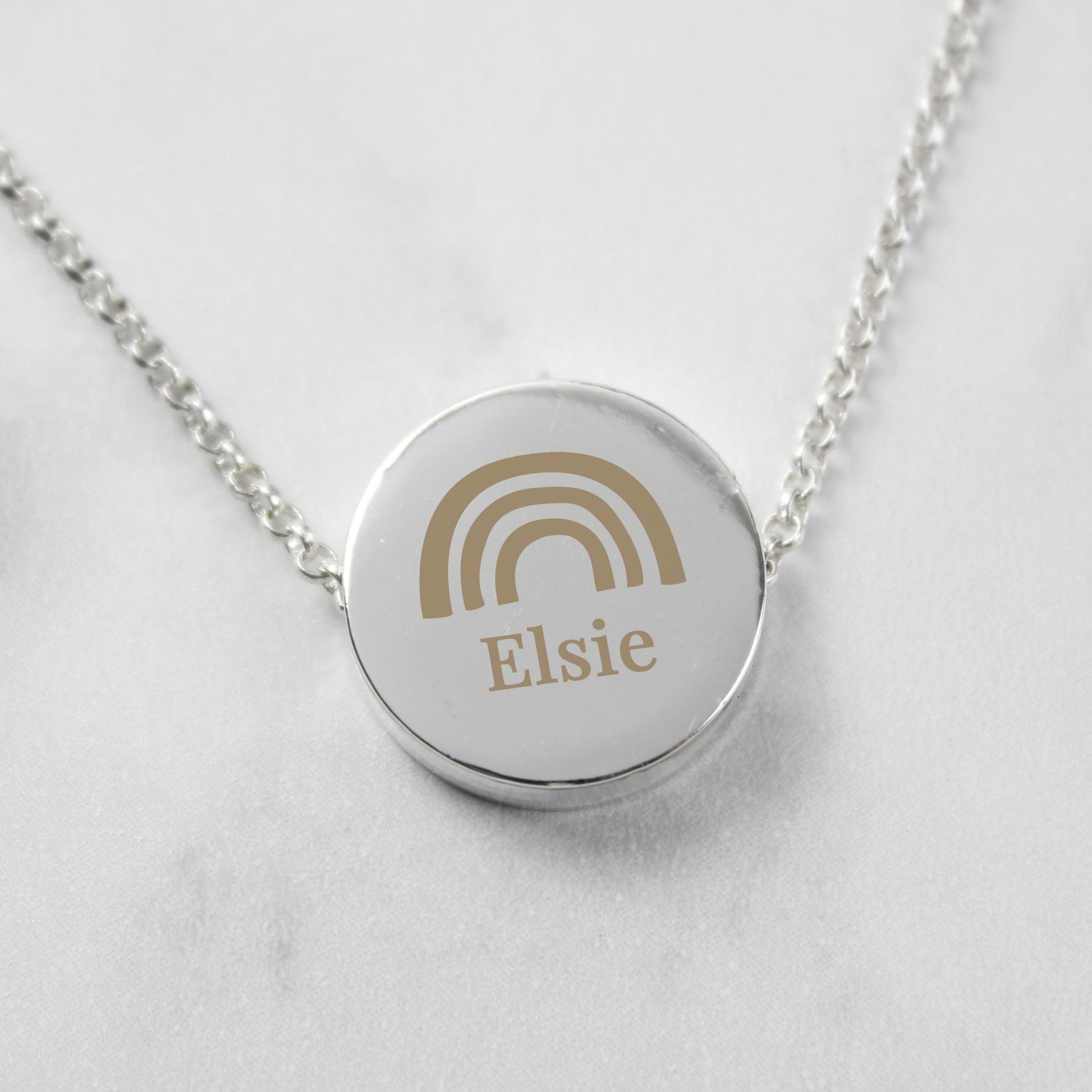 Custom Rainbow Disc Name Necklace, Personalized Name Necklace, Personalized Gifts for her, Birthday Gift for Her, Christmas Gifts | Inspired Creative Gifts | UK Supplier