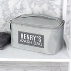 Customizable Grey Travel Toiletry Bag | Personalised & Practical | Inspired Creative Gifts | UK Supplier