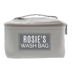 Customizable Grey Travel Toiletry Bag | Personalised & Practical | Inspired Creative Gifts | UK Supplier
