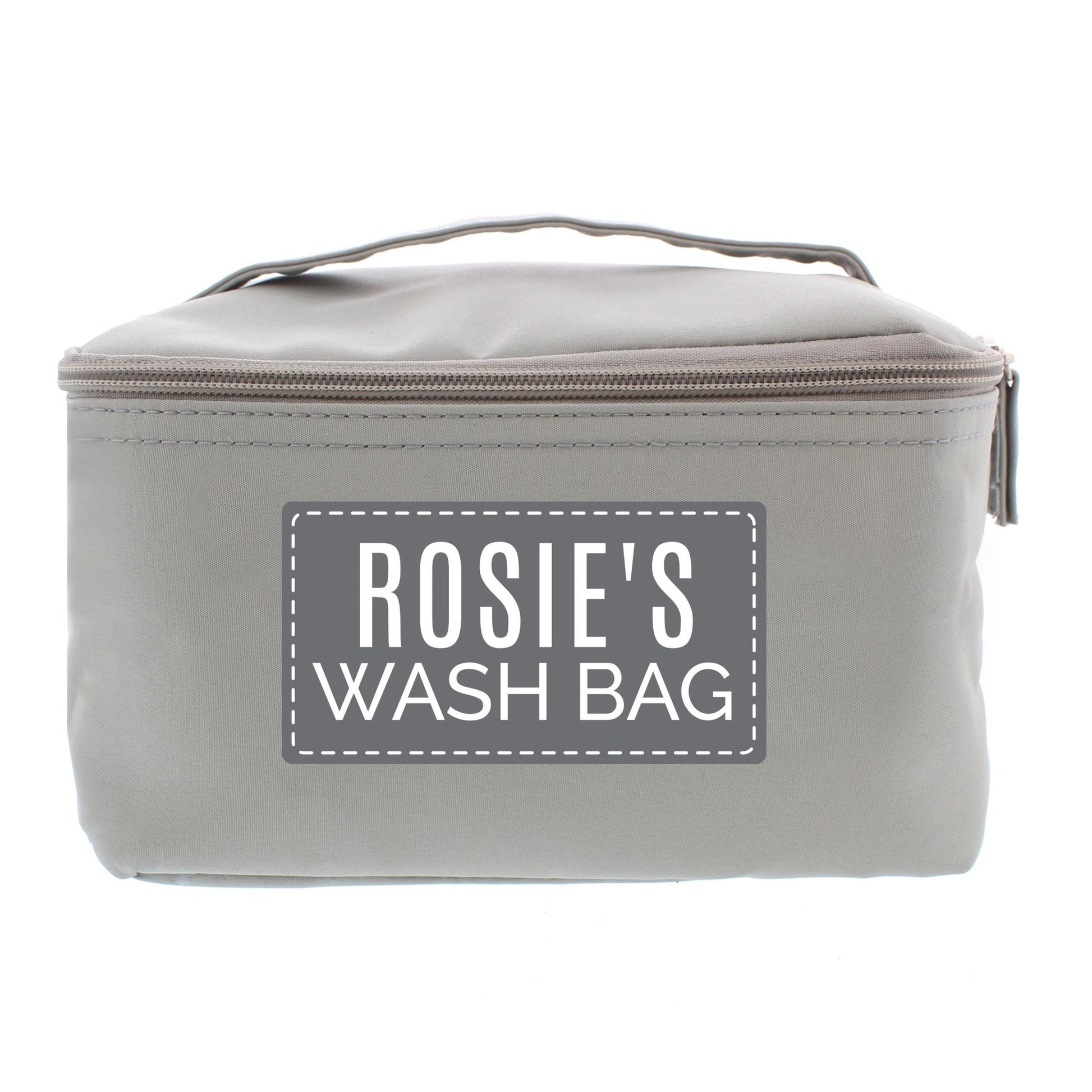 Customizable Grey Travel Toiletry Bag | Personalised & Practical | Inspired Creative Gifts | UK Supplier
