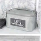 Customizable Grey Travel Toiletry Bag | Personalised & Practical | Inspired Creative Gifts | UK Supplier