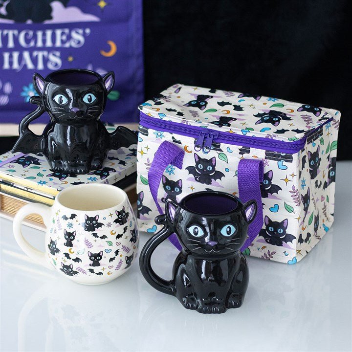 Cute and Creepy Cat Print Rounded Mug | Inspired Creative Gifts | UK Supplier
