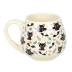 Cute and Creepy Cat Print Rounded Mug | Inspired Creative Gifts | UK Supplier
