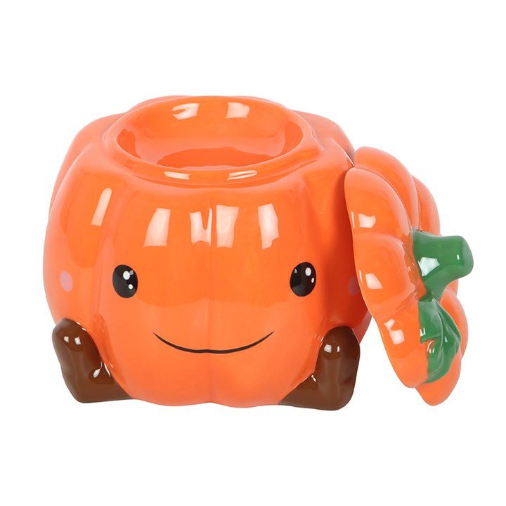 Cute Smiling Pumpkin Oil Burner and Wax Warmer | Inspired Creative Gifts | UK Supplier