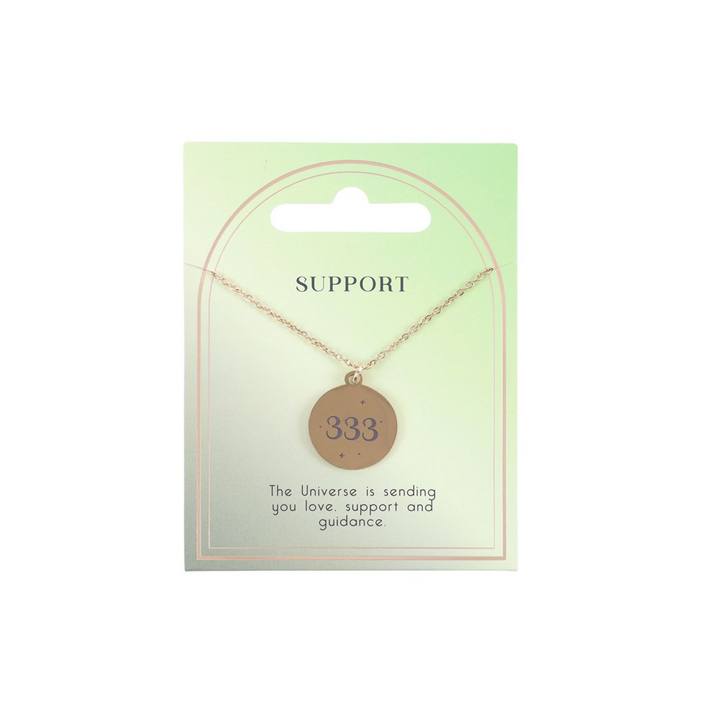 333 Angel Number Support Necklace | Woman's Necklace | Inspired Creative Gifts
