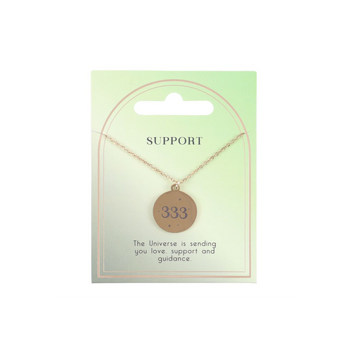 333 Angel Number Support Necklace | Woman's Necklace | Inspired Creative Gifts