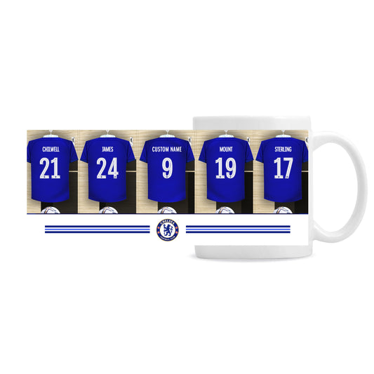 Chelsea Football Club Dressing Room Mug - Personalised