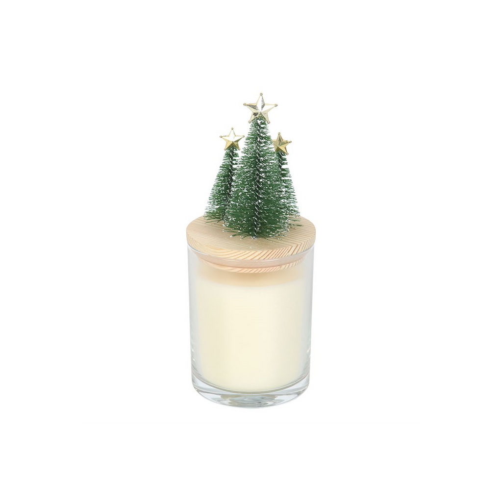 Bah Humbug Orange & Clove Glass Candle with Tree | Candles