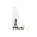 Amethyst Calming Glass Water Bottle
