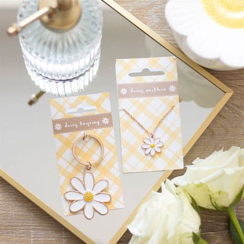 Daisy Enamel Keyring | Inspired Creative Gifts | UK Supplier