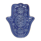 Dark Blue Hand of Hamsa Incense Holder and Trinket Dish | Inspired Creative Gifts | UK Supplier
