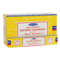 12 Packs of Seven Chakra Incense Sticks by Satya | Incense Sticks & Cones