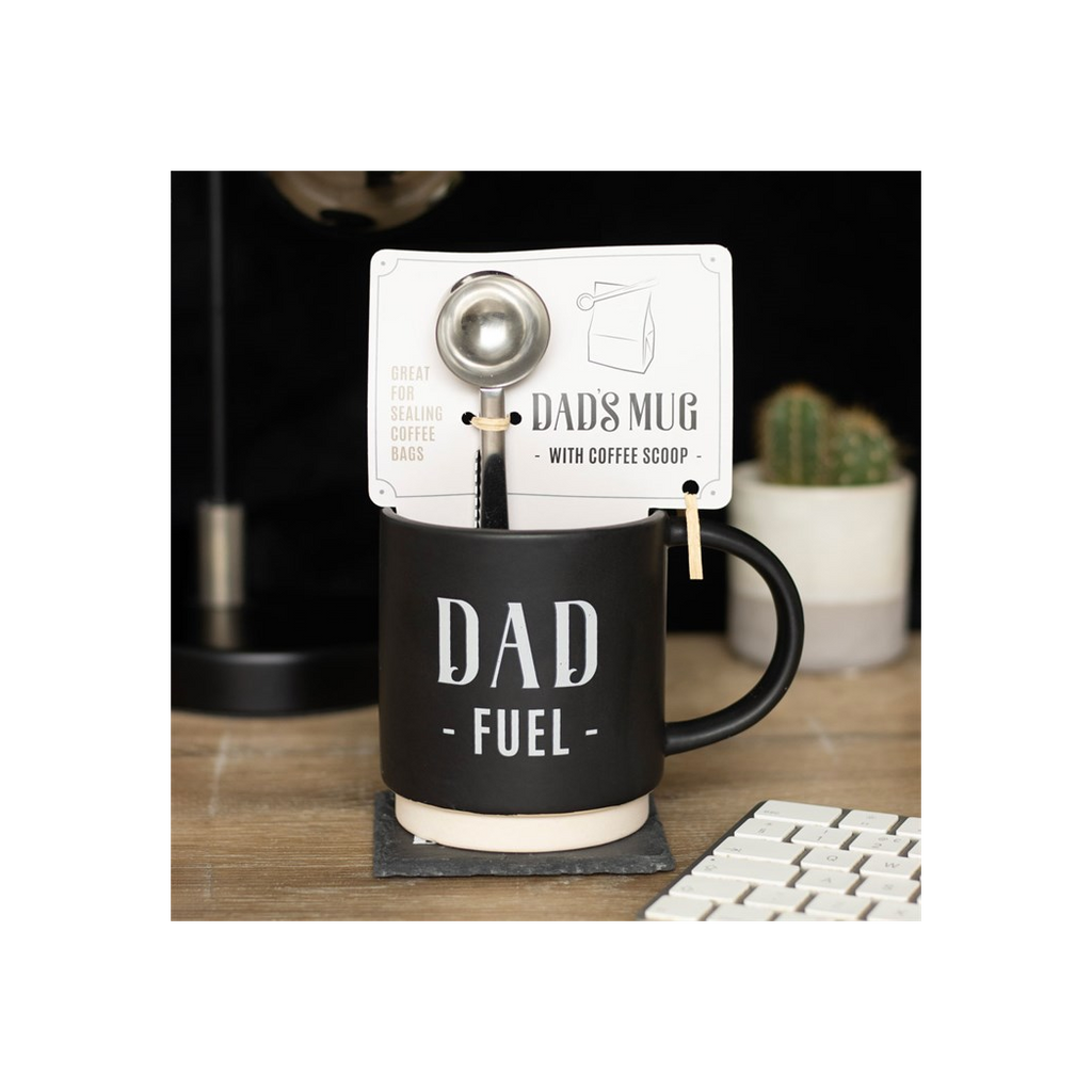 Dad Fuel Mug and Coffee Scoop Clip | Father's Day Gift
