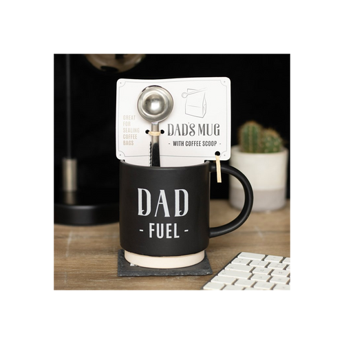 Dad Fuel Mug and Coffee Scoop Clip | Father's Day Gift