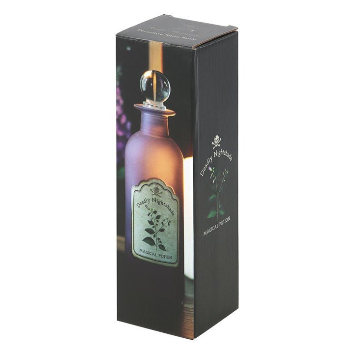 Deadly Nightshade Decorative Glass Potion Bottle | Inspired Creative Gifts | UK Supplier