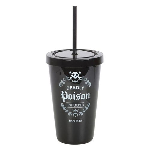 Deadly Poison Plastic Tumbler with Straw | Inspired Creative Gifts | UK Supplier