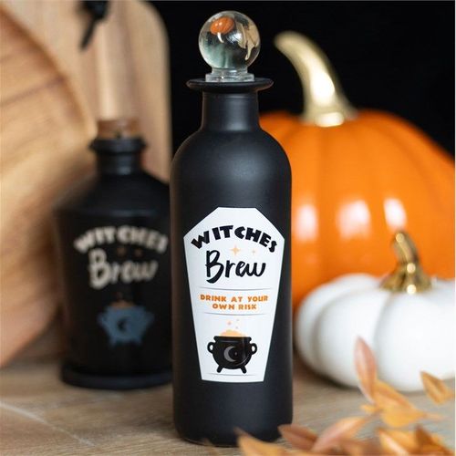 Decorative Witches Brew Glass Potion Bottle | Inspired Creative Gifts | UK Supplier