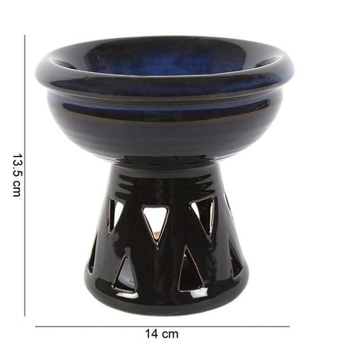 Deep Bowl Blue Oil Burner and Wax Warmer | Inspired Creative Gifts | UK Supplier