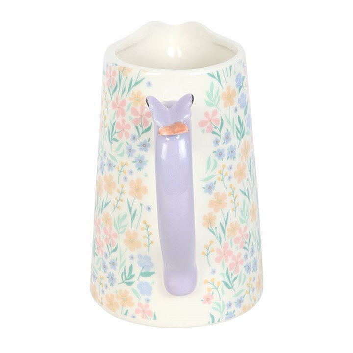 Ditsy Floral Print Ceramic Flower Jug with Butterfly | Inspired Creative Gifts | UK Supplier
