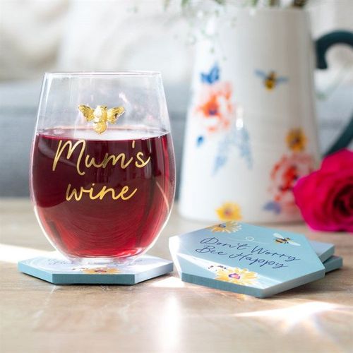 Don't Worry Be Happy Coaster Set | Inspired Creative Gifts | UK Supplier