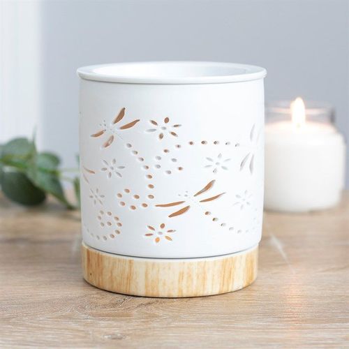 Dragonfly Matte Ceramic Oil Burner | Inspired Creative Gifts | UK Supplier