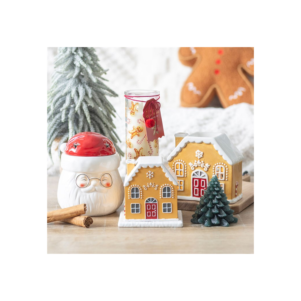 Candy Cane Warm Gingerbread Tube Candle | Candles