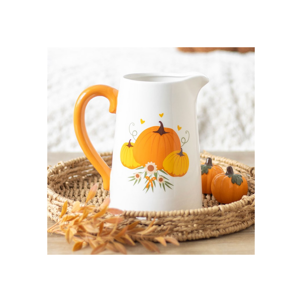 Autumn Pumpkin Ceramic Flower Jug | Vases