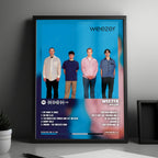 Weezer "Weezer (Blue Album)" Album Cover Poster - with Complete Tracklist