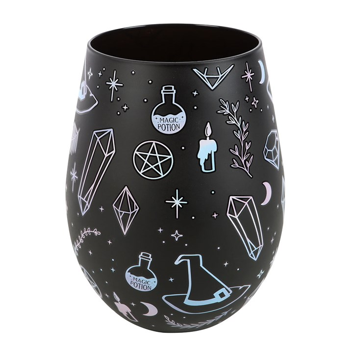 Crystal Witch Print Stemless Glass | Glasses & Barware | Inspired Creative Gifts