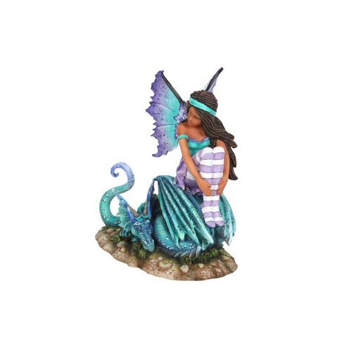 16cm Dragon Perch Fairy Figurine by Amy Brown