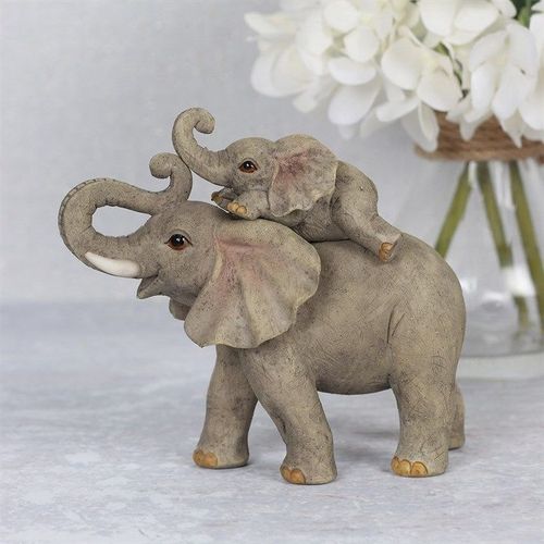 Elephant Adventure Mother and Baby Elephant Ornament | Inspired Creative Gifts | UK Supplier