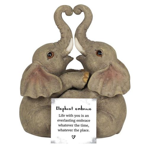 Elephant Embrace Elephant Couple Ornament | Inspired Creative Gifts | UK Supplier