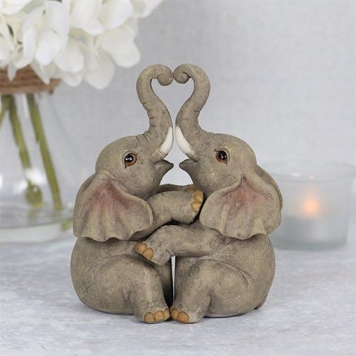 Elephant Embrace Elephant Couple Ornament | Inspired Creative Gifts | UK Supplier