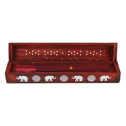 Elephant Wooden Rosewood Incense Box Set | Inspired Creative Gifts | UK Supplier