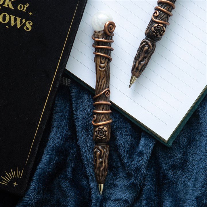 Energy Clearing Aura Quartz Crystal Wand Pen | Inspired Creative Gifts | UK Supplier