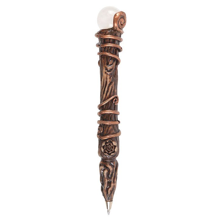 Energy Clearing Aura Quartz Crystal Wand Pen | Inspired Creative Gifts | UK Supplier