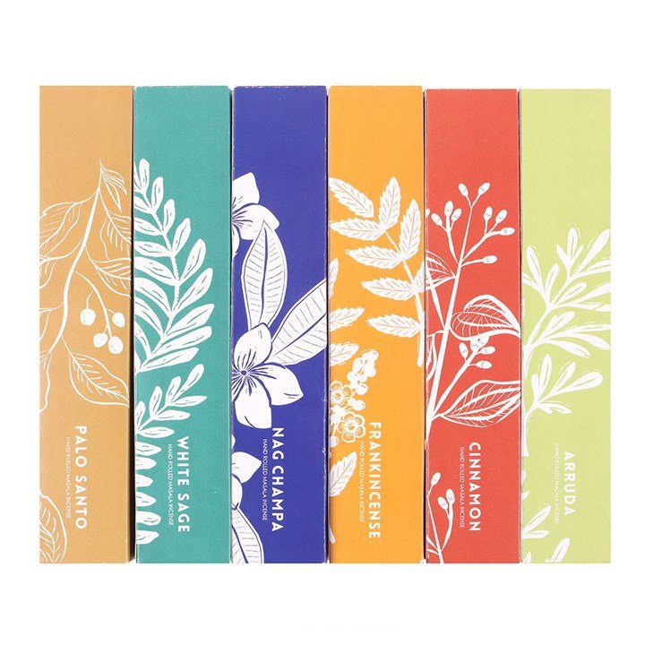 Exotic Botanical Masala Incense Stick Variety Set | Inspired Creative Gifts | UK Supplier
